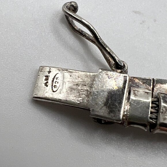 Elegant Italy 925 Sterling silver Piano key bib necklace - Picture 7 of 8